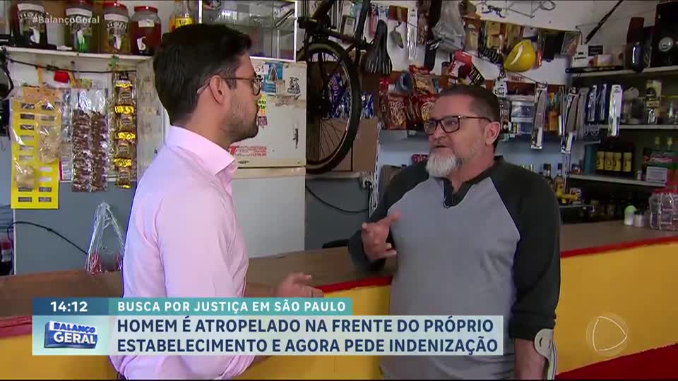 Dono de bar é atropelado em frente ao próprio estabelecimento e cobra indenização