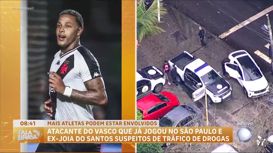 Atacante do Vasco é alvo de operação contra tráfico de drogas e armas no Rio de Janeiro