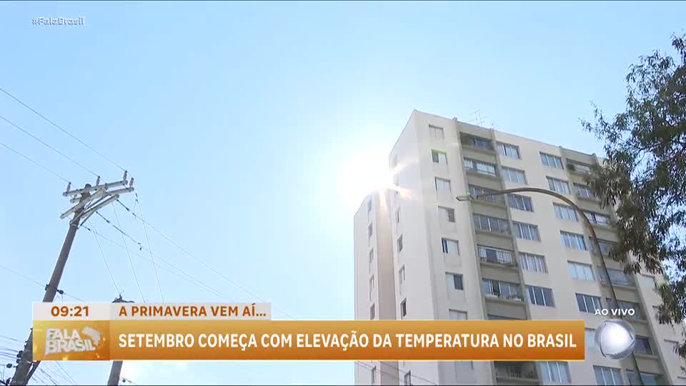 Setembro começa com calor intenso e ar seco no Brasil
