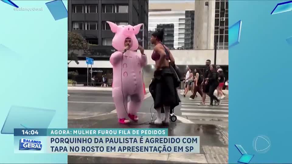 'Porquinho da Paulista': artista de rua é agredido durante apresentação na Avenida Paulista