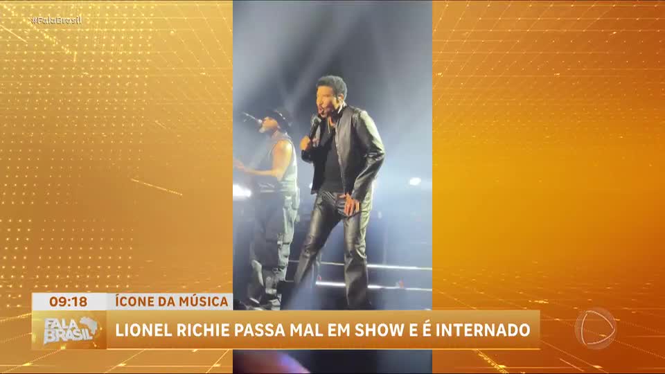 Cantor americano Lionel Richie é internado após show nos Estados Unidos
