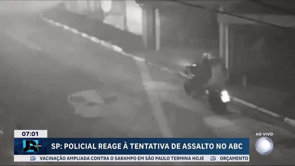 Policial reage à tentativa de assalto em Santo André, na Grande São Paulo