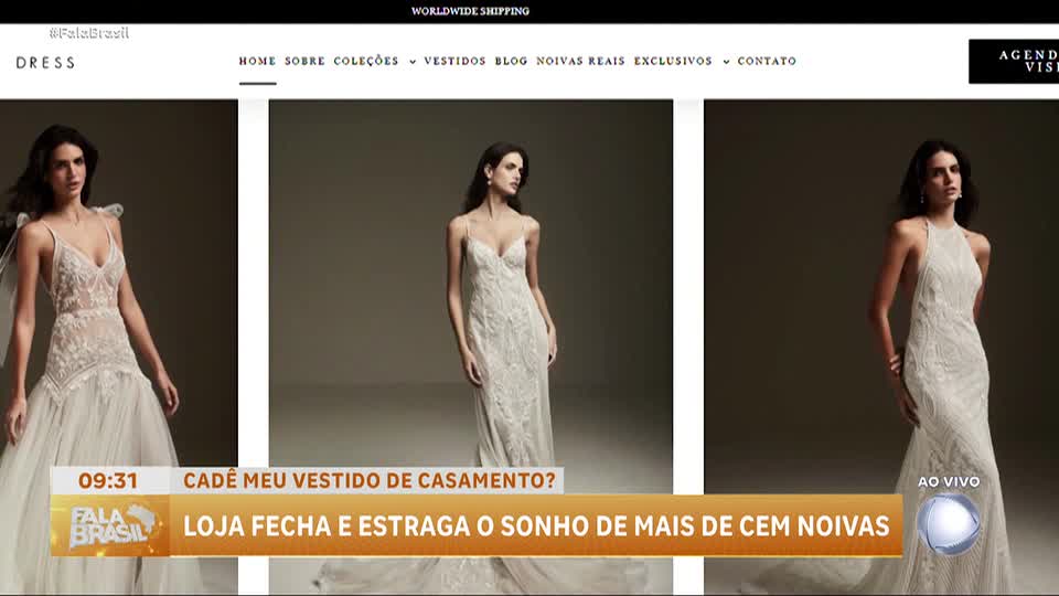 Noivas enfrentam transtornos após fechamento de loja de vestidos em São Paulo