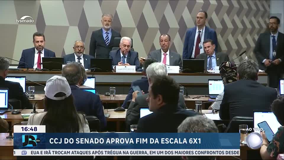 Comissão de Constituição e Justiça do Senado aprova fim da escala 6x1
