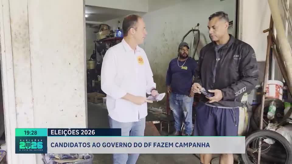 Candidatos ao governo do DF fazem campanha