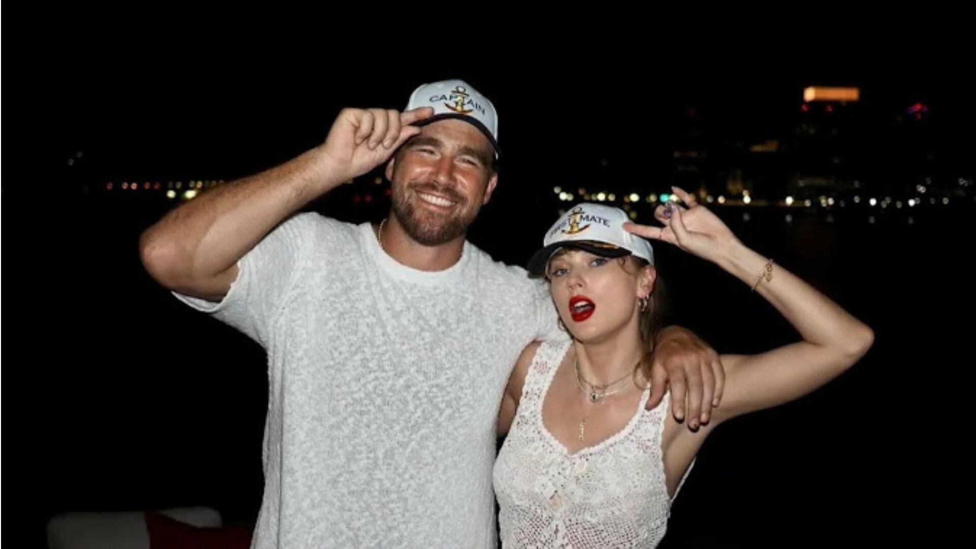 Ela não vem mais? Noivo de Taylor Swift, Travis Kelce desembarca em aeroporto de SP sem a cantora