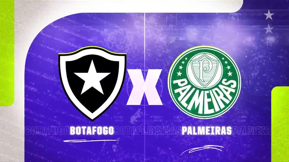 RECORD transmite duelo entre Botafogo e Palmeiras pelo Brasileirão neste domingo (6)