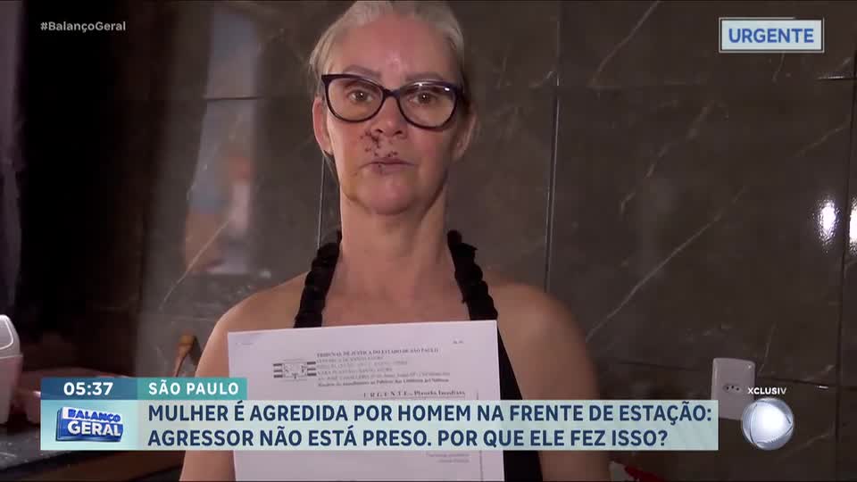 Mulher é agredida por homem em frente à estação de trem de Ribeirão Pires, na Grande São Paulo