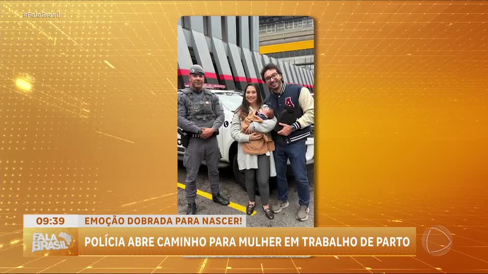 Polícia abre caminho no trânsito de São Paulo para mulher em trabalho de parto