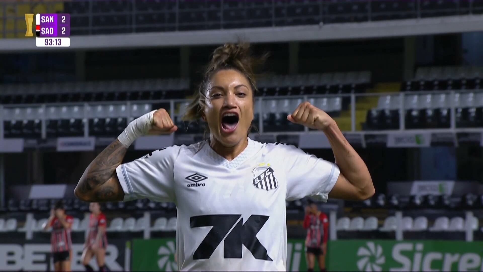 Santos reage no fim e empata com o São Paulo pelo Paulistão Feminino; assista aos gols