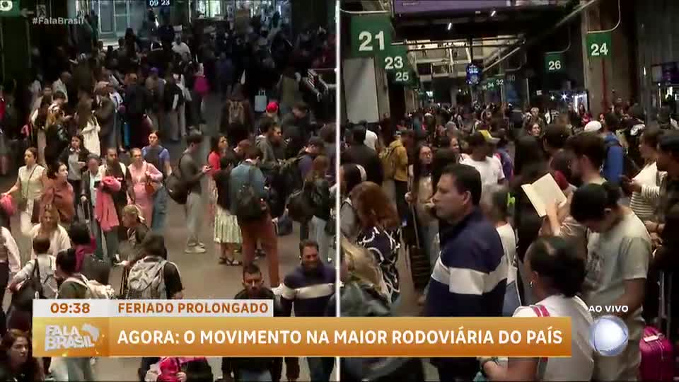 Rodoviária do Tietê em São Paulo espera 270 mil passageiros no feriado