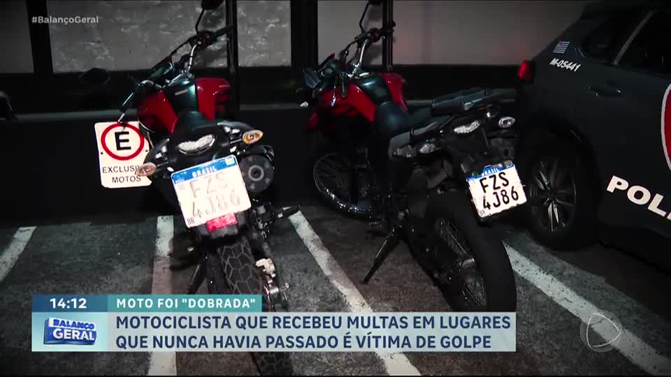 Moto 'dobrada': homem é vítima de golpe e recebe multas em lugares que nunca foi