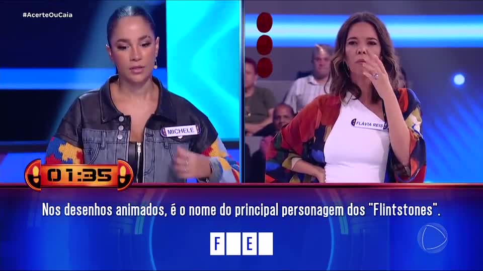 'A bichinha caiu', brinca Tom Cavalcante depois de Michele Andrade ir parar no buraco