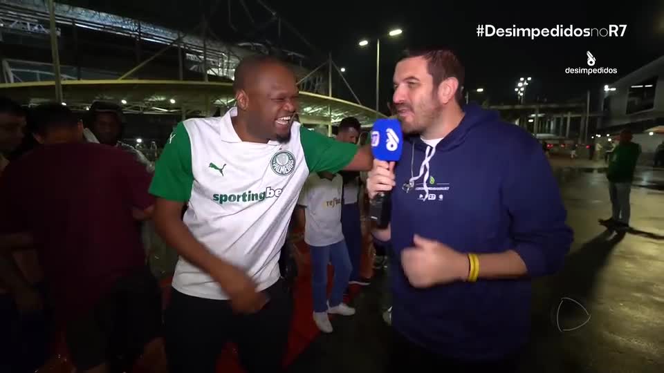 Palmeirense esbanja simpatia e garante: não tem nenhuma 'pressão' do Flamengo