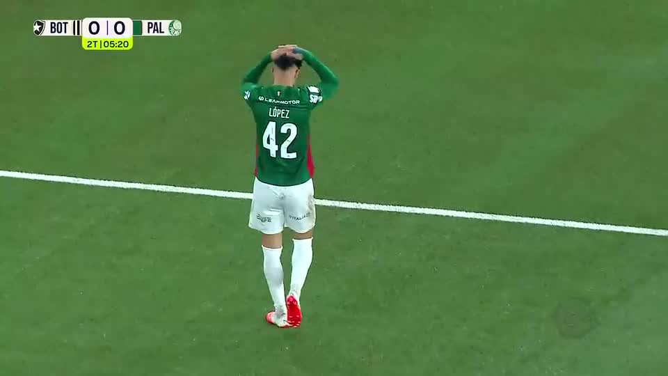Chumbo trocado: Botafogo e Palmeiras começam segundo tempo a mil por hora e ataques dos dois lados