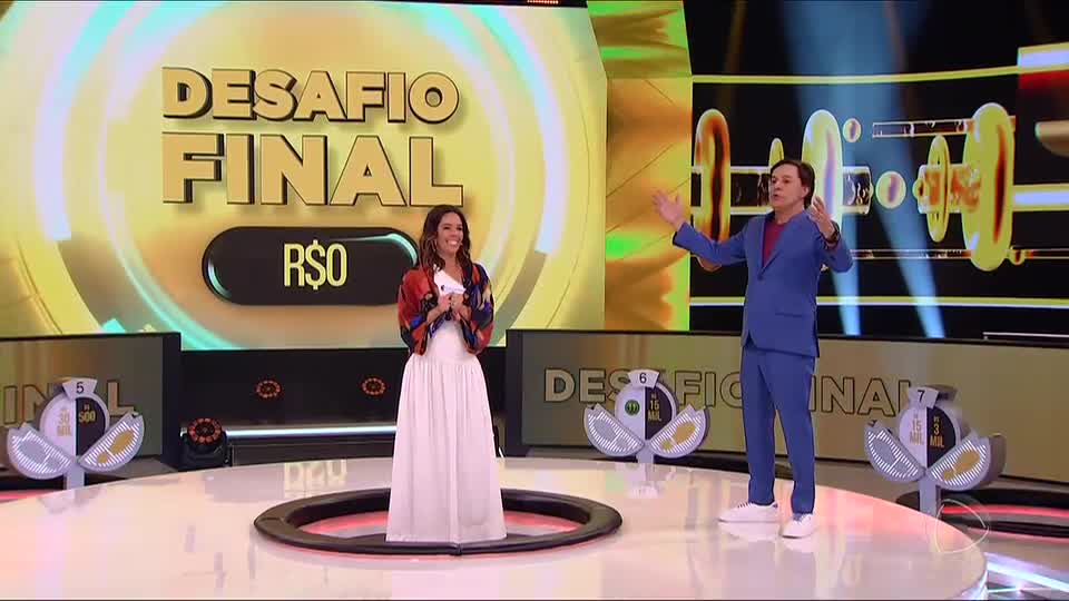 Flávia Reis tenta dobrar prêmio do Acerte ou Caia!, mas perde tudo no Desafio Final