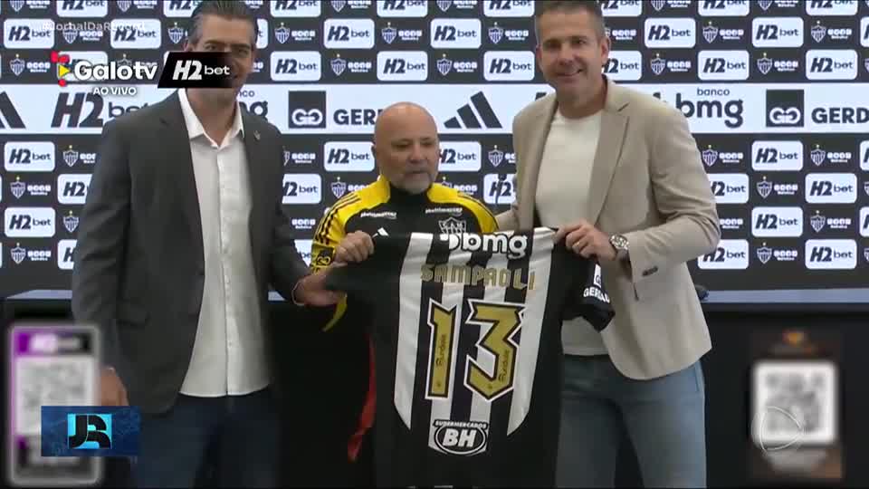 Atlético Mineiro apresenta o argentino Jorge Sampaoli como novo técnico