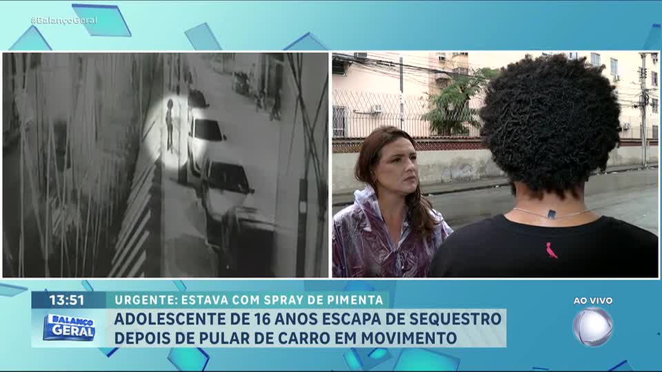 Adolescente usa spray de pimenta para escapar de sequestro no Rio