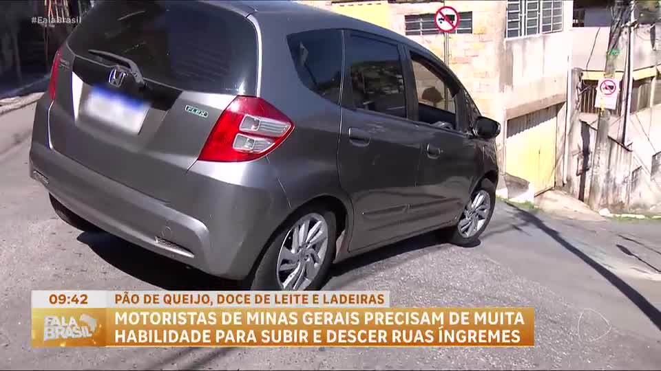 Ladeiras íngremes de Minas Gerais desafiam motoristas na hora de subir e descer