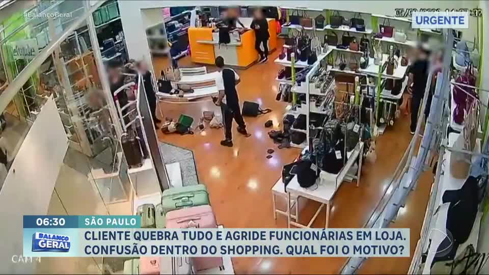 Homem é detido após agredir funcionárias em shopping de São Paulo