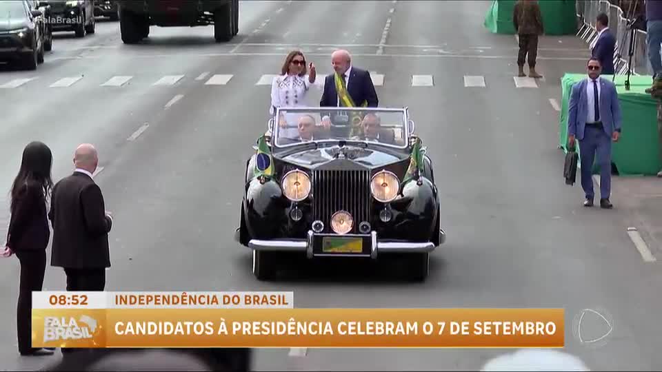 Candidatos à Presidência celebram Independência do Brasil