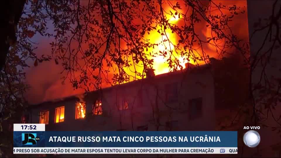 Ataques russos deixam 5 mortos e 25 feridos em Kiev