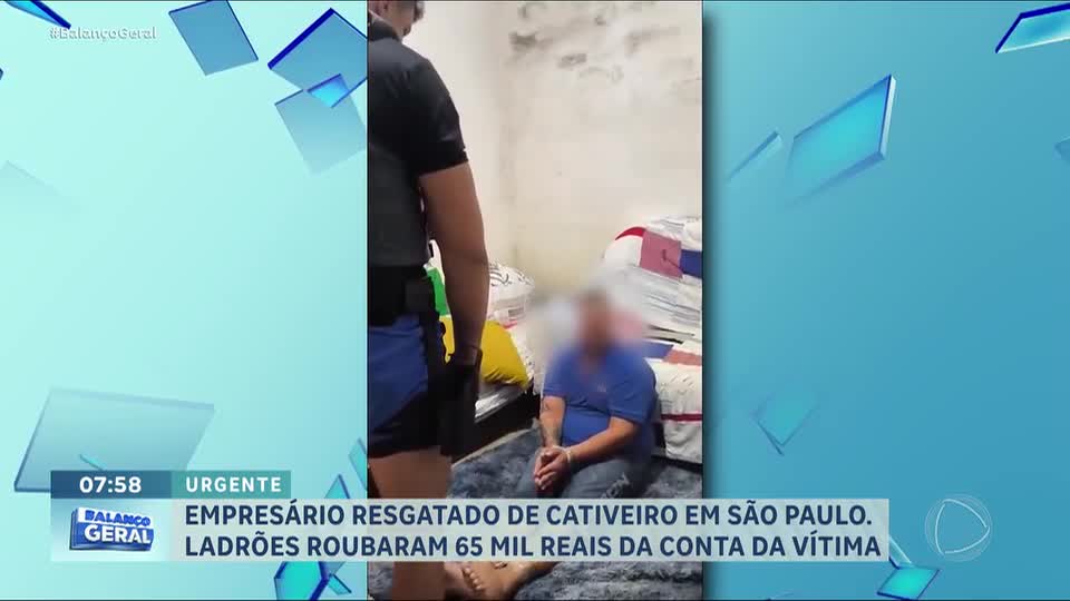 Empresário de 27 anos é resgatado pela polícia após ser mantido em cativeiro no interior de SP