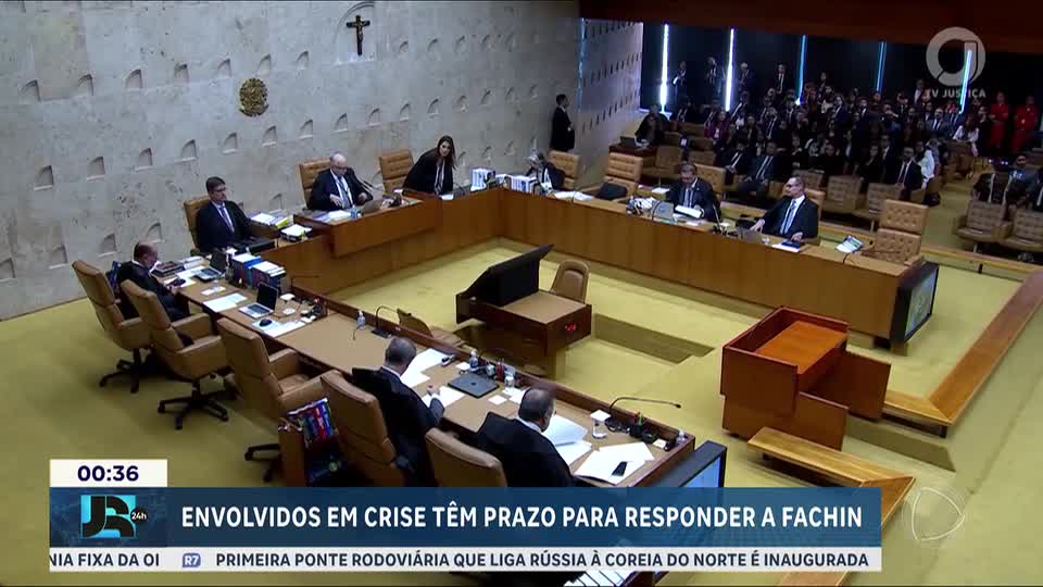 Ministros e autoridades têm até sexta-feira (11) para responder ao presidente do STF, Edson Fachin