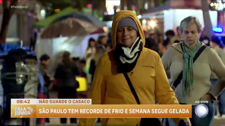 São Paulo tem recorde de frio e semana segue gelada