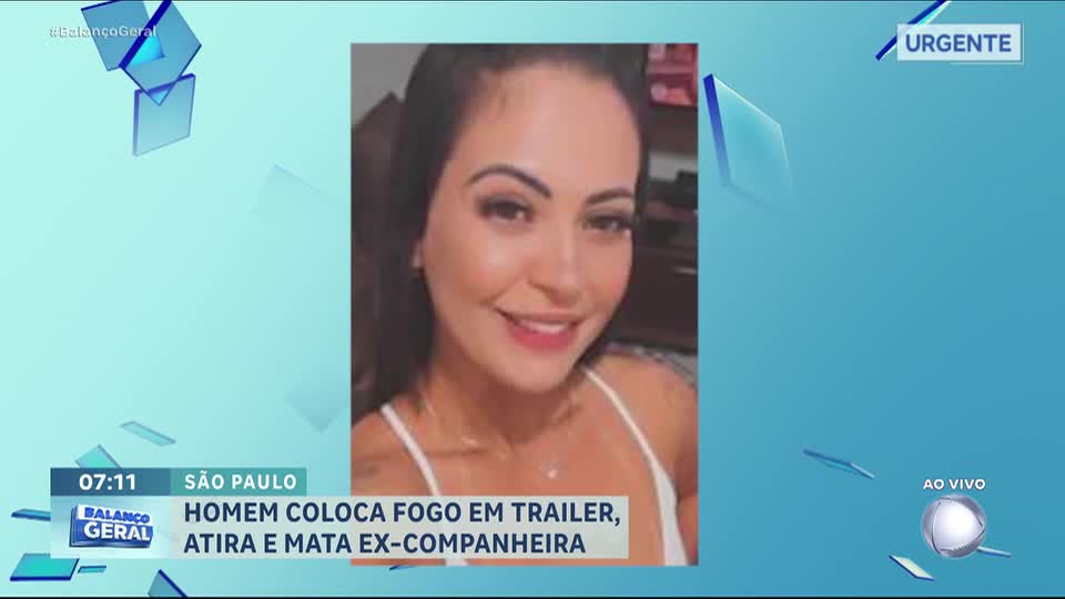 Homem mata ex-companheira após colocar fogo no trailer onde ela trabalhava