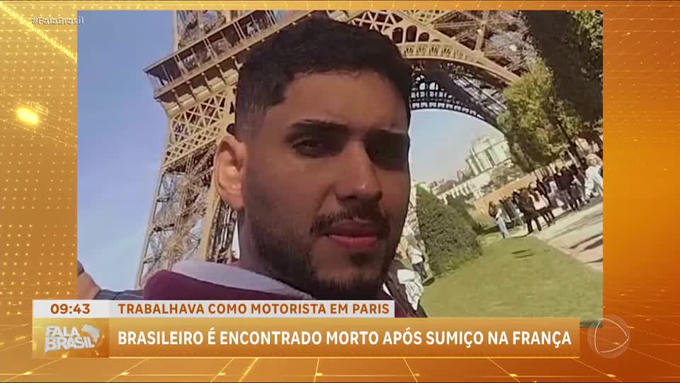 Brasileiro desaparecido na França é encontrado morto