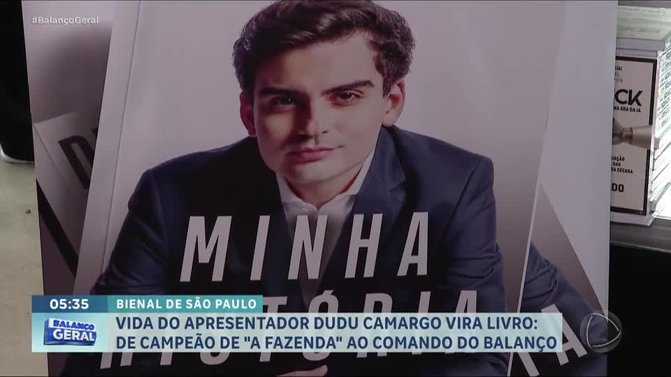 De campeão de reality à apresentador: Dudu Camargo lança biografia na Bienal do Livro de São Paulo