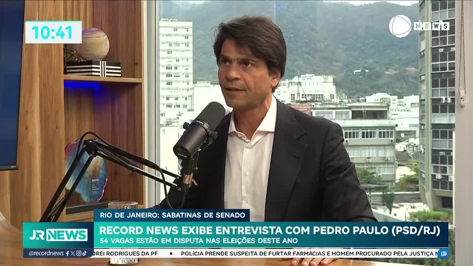 Assista à entrevista com Pedro Paulo (PSD), candidato ao Senado pelo RJ