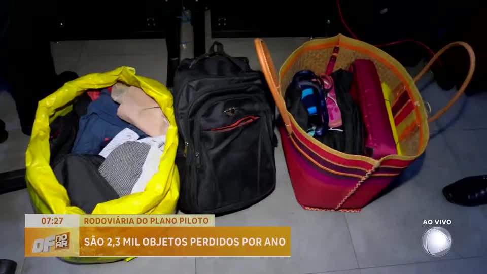 Rodoviária do Plano Piloto registra mais de 2.300 objetos perdidos por ano