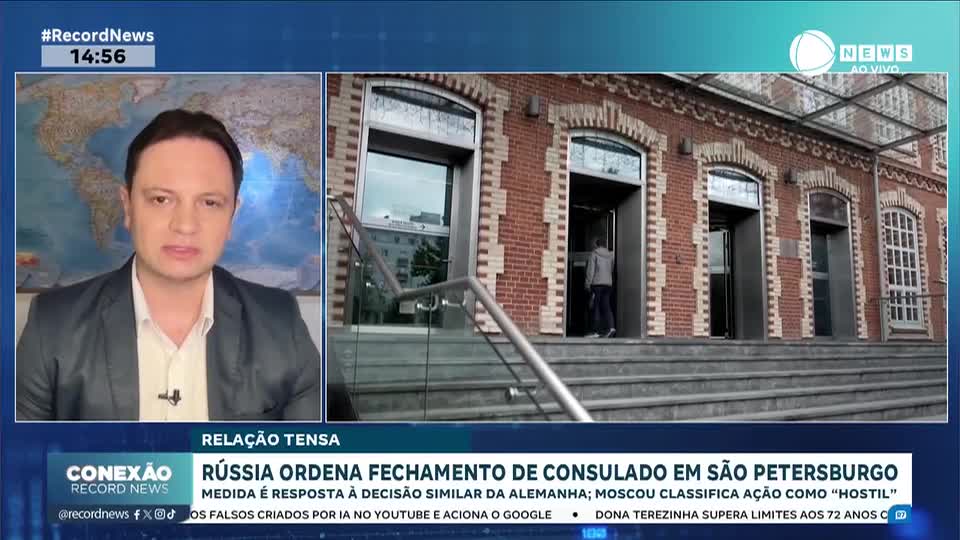 Rússia ordena fechamento de consulado alemão em São Petersburgo