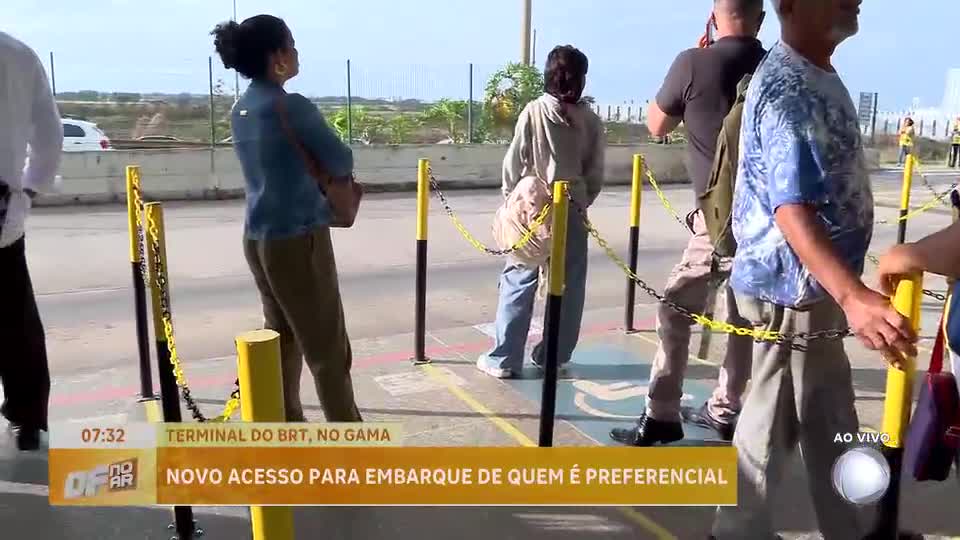 Conheça nova organização das filas do BRT no terminal rodoviário do Gama (DF)