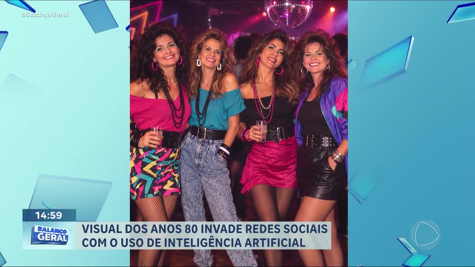 'Trend dos anos 80' invade as redes sociais com imagens geradas por inteligência artificial
