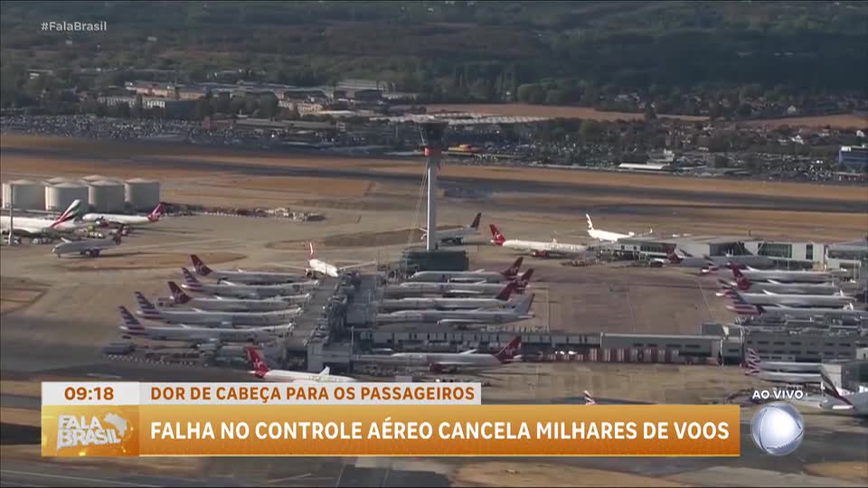Problema no controle aéreo cancela 1.300 voos no Reino Unido