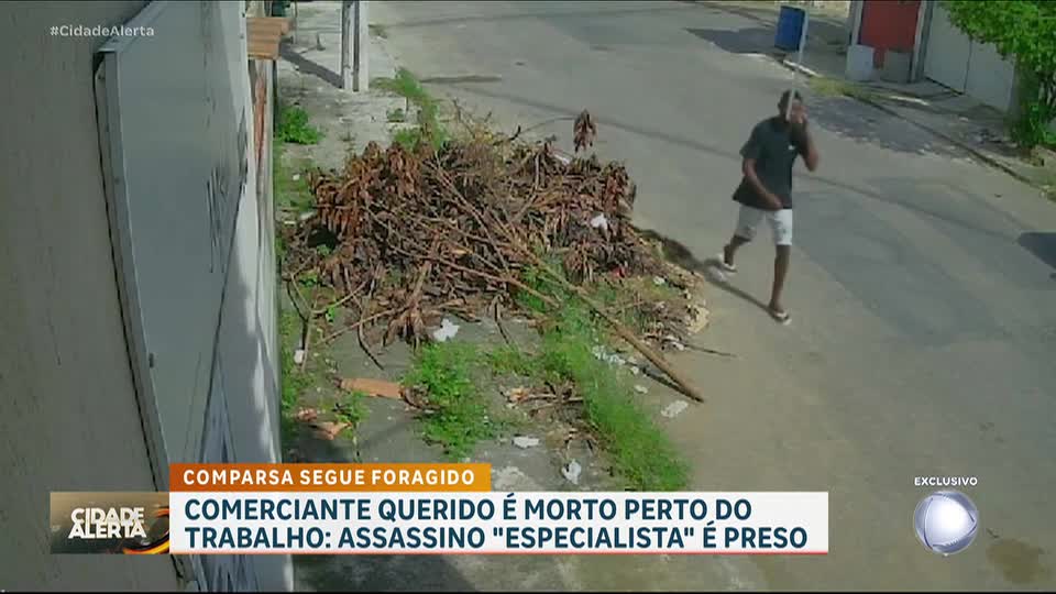 Polícia prende suspeito de matar comerciante e ainda procura pelo comparsa