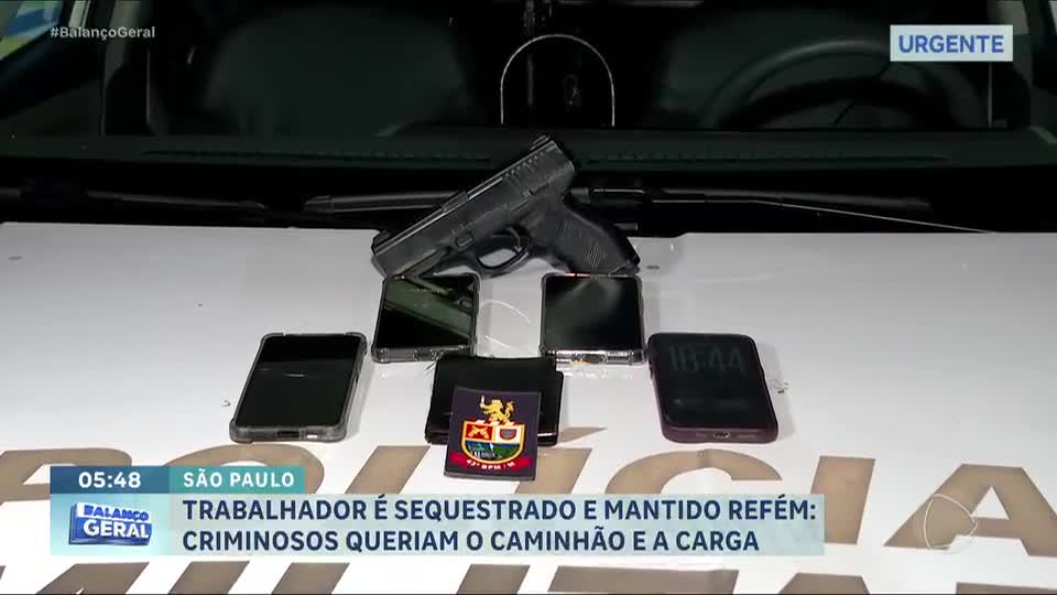 Motorista de caminhão é sequestrado e feito refém por quase cinco horas na zona norte de SP