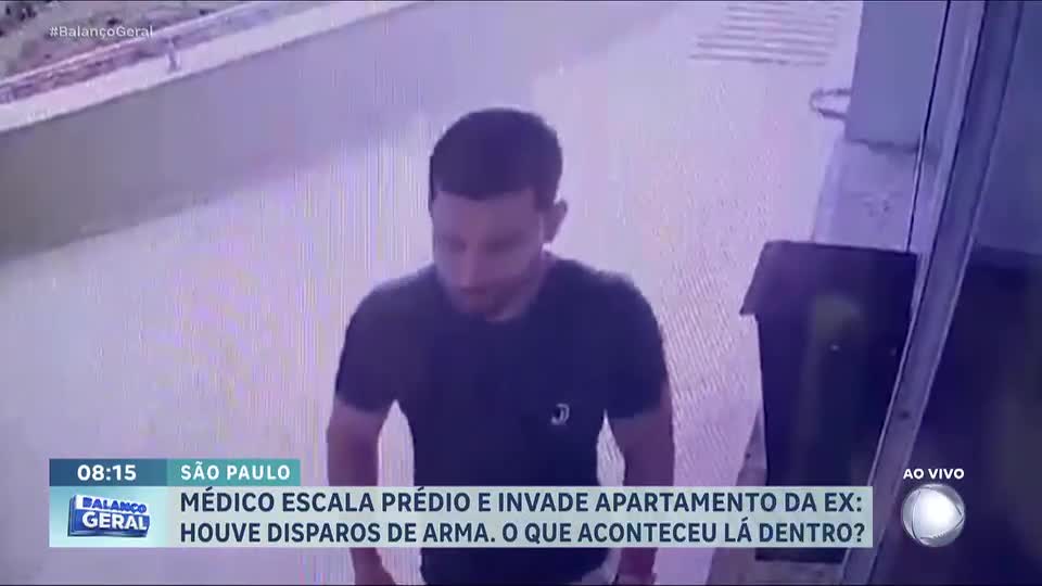 Médico é baleado após escalar seis andares e invadir apartamento da ex-namorada em São Paulo