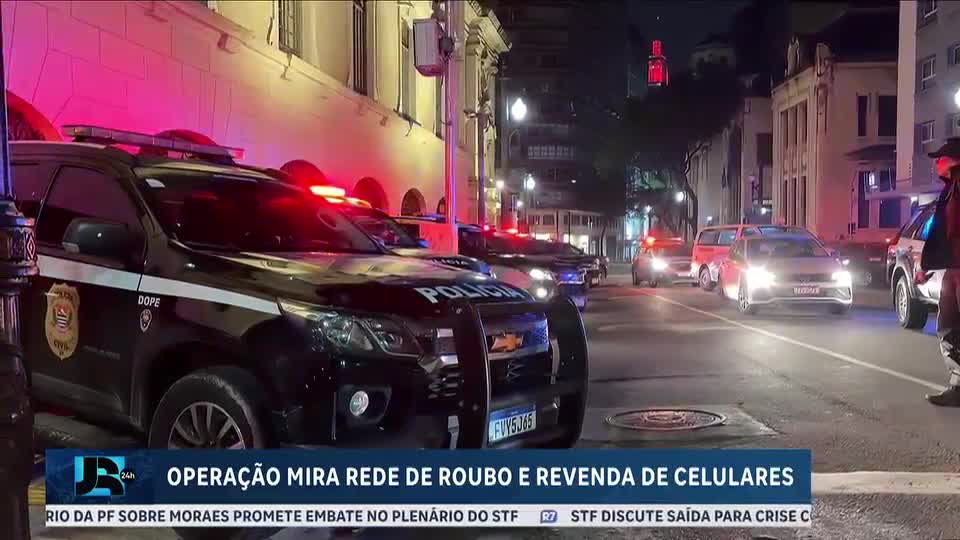 Megaoperação mira roubo e revenda de celulares em São Paulo e Goiás