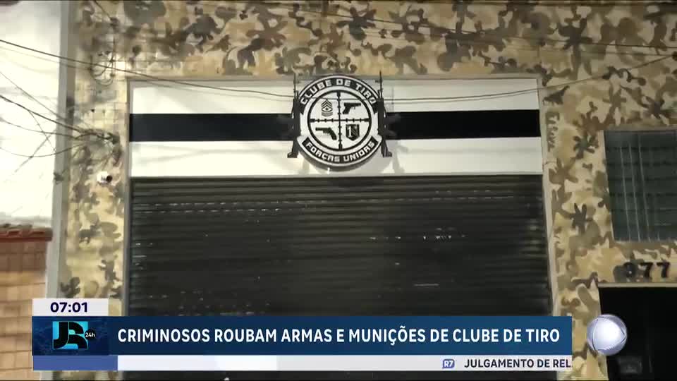 Criminosos roubam armas e munições de clube de tiro em São Paulo