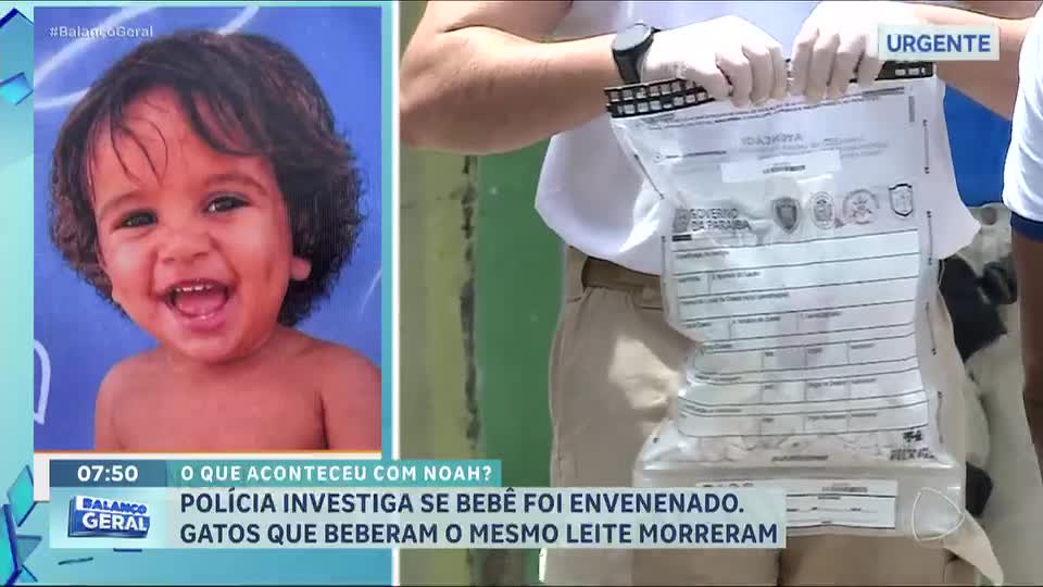 Polícia investiga morte de bebê de 1 ano que consumiu mingau possivelmente envenenado