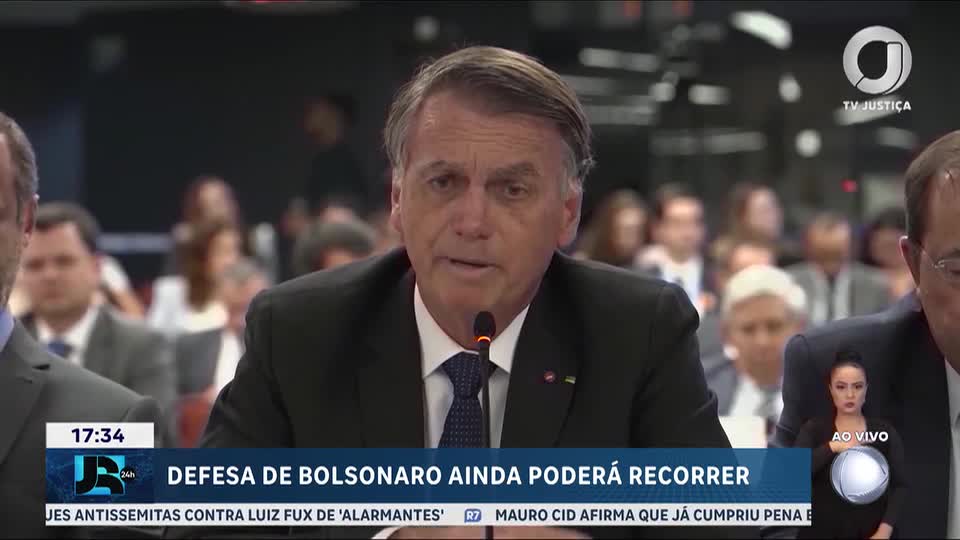 Defesa de Bolsonaro ainda pode recorrer após condenação