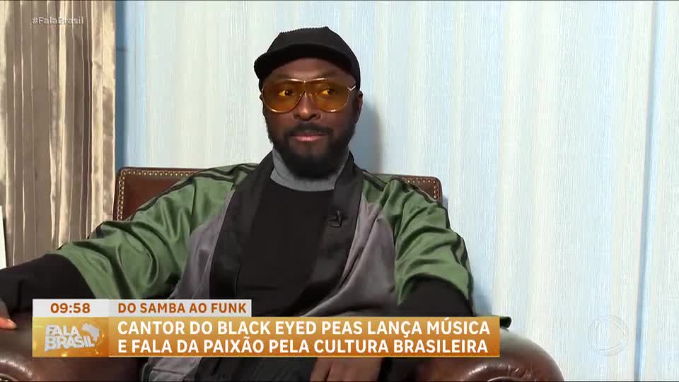 Líder do Black Eyed Peas se declara ao Brasil em novo projeto