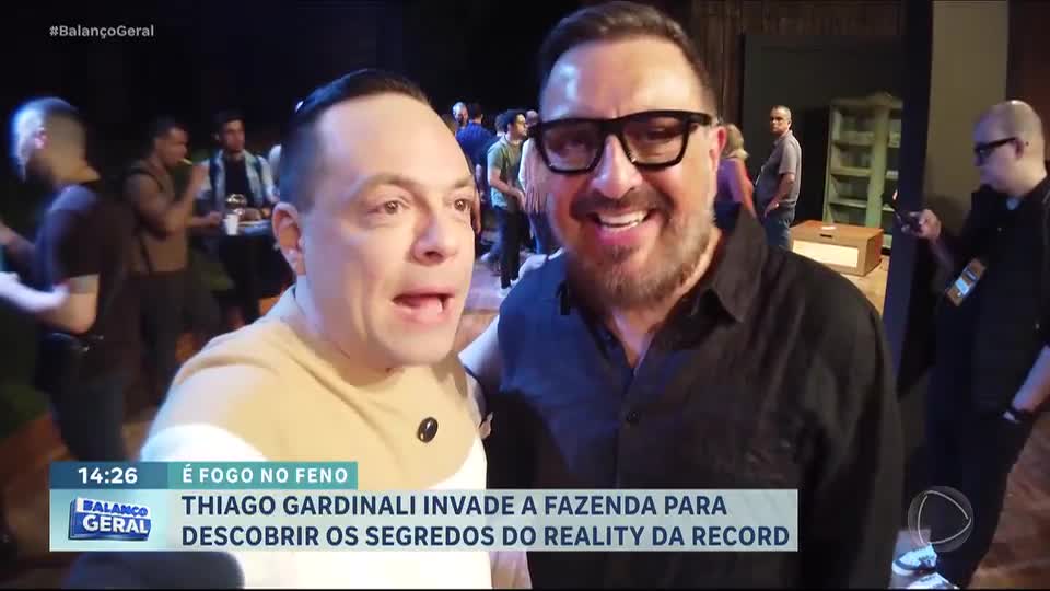 Thiago Gardinali invade sede de A Fazenda 17; confira