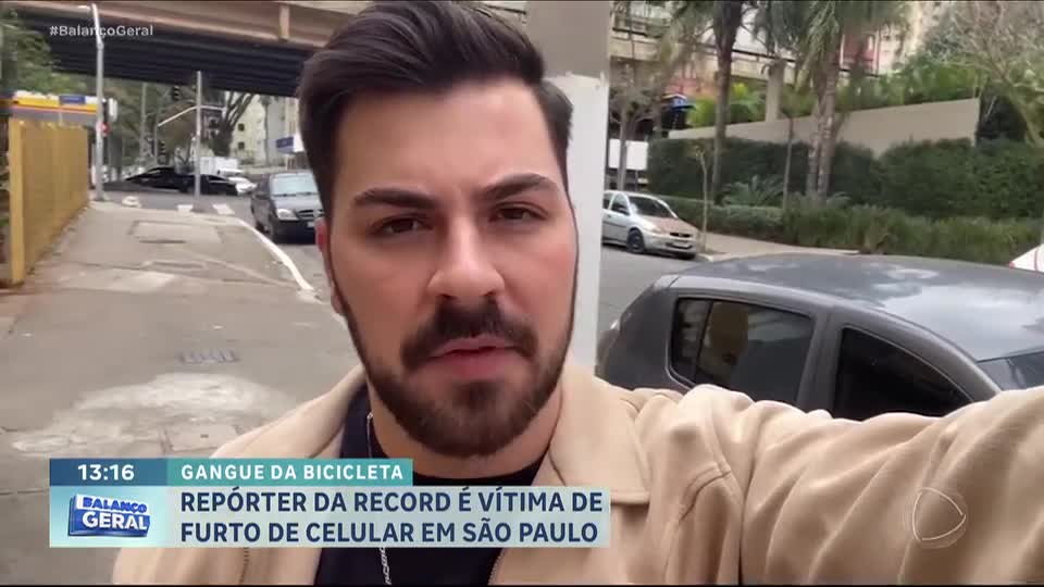 Aconteceu de novo: repórter da RECORD é vítima de furto de celular em SP