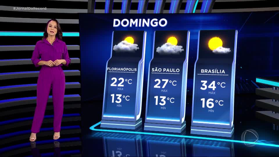 Veja a previsão do tempo para este domingo (14) em todo o Brasil