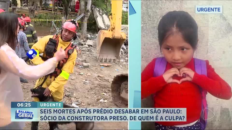 Desabamento de prédio na zona leste de SP deixa seis mortos